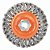 Escova circular de aço trançado 115mm x 10mm 4.1/2" X 3/8" 15.000 rpm 13-L 452 WALTER - Imagem 1