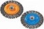 Escova circular de aço trançado 115mm x 10mm 4.1/2" X 3/8" 15.000 rpm 13-L 452 WALTER - Imagem 2