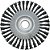 Escova circular de aço trançado 150mm x 25mm furo 22mm fio 0,5mm 9.000 rpm ABRASFER - Imagem 1