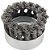 Escova copo em aço trançado 75mm M14 fio 0,6mm 8.500 rpm ABRASFER - Imagem 2