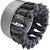 Escova copo em aço trançado 75mm M14 fio 0,6mm 8.500 rpm ABRASFER - Imagem 3