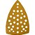 Lixa triangular com costado em papel com fibra de poliéster 158mm x 158mm x 103mm grão 800 embalagem com 10 peças VONDER - Imagem 2