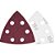 Lixa triangular com costado em pluma grão 80 para lixadeira multifunção VONDER - Imagem 1