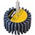 Roda de lixa 40mm x 20mm com haste grão 50 VONDER - Imagem 2