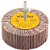 Roda de lixa 80mm x 30mm com haste grão 180 VONDER - Imagem 1