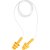 Protetor auditivo tipo plug de silicone com cordão em PVC kit com 100 unidades HB004680565 3M - Imagem 1