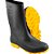 Bota de PVC preta com solado amarelo 42 cano médio sem forro VONDER - Imagem 1