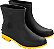 Bota de PVC preta e amarela cano 3/4 com forro 35/36 VONDER - Imagem 1