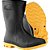 Bota de PVC preta e amarela tamanho 40 cano curto sem forro CPCC30 VULCABRAS - Imagem 1