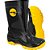 Bota infantil de PVC preta e amarela com forro 32/33 VONDER - Imagem 1