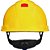 Capacete aba frontal amarelo com catraca H-702 HB004732424 3M - Imagem 1