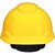 Capacete aba frontal amarelo com catraca H-702 HB004732424 3M - Imagem 2