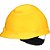 Capacete aba frontal amarelo com catraca H-702 HB004732424 3M - Imagem 3