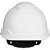 Capacete aba frontal branco com catraca H-701 HB004732416 3M - Imagem 2