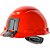 Capacete aba frontal mineiro vermelho com catraca H-705 HB004732481 3M - Imagem 1