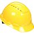 Capacete aba frontal ventilado amarelo com catraca H-702 HB004726855 3M - Imagem 1