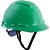 Capacete verde suspensão com ajuste fácil e jugular aba frontal H 700 3M - Imagem 1