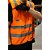 Colete refletivo tipo blusão com bolso laranja CV 107 VONDER - Imagem 2