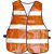 Colete sinal. sem bolso laranja com refletivo CAPSEG - Imagem 2