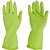 Luva de látex Tamanho G cor verde antiderrapante com forro modelo Top SANRO - Imagem 1