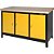Bancada fechada com tampo de madeira e 3 portas 1.500mm x 920mm x 600mm VONDER - Imagem 6