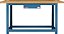Bancada industrial multiuso 150cm x 60cm x 85,2cm 1 gaveta aço carbono com tampo de pinus NB-2 NOCRAM - Imagem 3