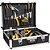 Maleta para ferramentas profissional 455mm x 330mm x 152mm preta MFV 931 VONDER - Imagem 3