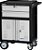 Carro para ferramentas 60cm x 40cm x 86,4cm fechado com 2 gavetas 2 portas 330 kgf Preto com cinza CR-39B MARCON - Imagem 1