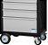 Carro para ferramentas 60cm x 40cm x 86,4cm fechado com 5 gavetas 330 kgf preto com cinza Black Series CR-42B MARCON - Imagem 5