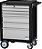 Carro para ferramentas 60cm x 40cm x 86,4cm fechado com 7 gavetas 330 kgf preto com cinza Black Series CR-56B MARCON - Imagem 1