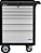Carro para ferramentas 60cm x 40cm x 86,4cm fechado com 7 gavetas 330 kgf preto com cinza Black Series CR-56B MARCON - Imagem 2