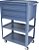 Carro para ferramentas 60cm x 40cm x 89,8cm aberto com 3 gavetas e 1 prateleira fixa externa 90 kgf azul NC-7 NOCRAM - Imagem 1
