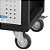 Carro para ferramentas 80cm x 45cm x 86,4cm fechado com 2 gavetas 2 portas 350 kgf Preto com cinza CR-14B MARCON - Imagem 3