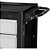 Carro para ferramentas 80cm x 45cm x 86,4cm fechado com 2 gavetas 2 portas 350 kgf Preto com cinza CR-14B MARCON - Imagem 4