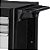 Carro para ferramentas 80cm x 45cm x 86,4cm fechado com 3 gavetas 2 portas 350 kgf preto com cinza Black Series CR-58B MARCON - Imagem 4