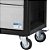 Carro para ferramentas 80cm x 45cm x 86,4cm fechado com 5 gavetas 350 kgf preto com cinza Black Series CR-16B MARCON - Imagem 3