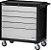 Carro para ferramentas 80cm x 45cm x 86,4cm fechado com 5 gavetas 350 kgf preto com cinza Black Series CR-16B MARCON - Imagem 1