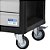 Carro para ferramentas 80cm x 45cm x 86,4cm fechado com 6 gavetas 350 kgf preto com cinza Black Series CR-53B MARCON - Imagem 3