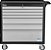 Carro para ferramentas 80cm x 45cm x 86,4cm fechado com 7 gavetas 350 kgf preto com cinza Black Series CR-57B MARCON - Imagem 2