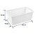 Cesto plástico organizador 6 kgf branco VONDER - 4 unidades - Imagem 2