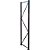 Coluna Lateral para mini porta-palete 9cm x 300cm x 80cm em chapa de aço cinza 40368 PRESTO - Imagem 1