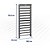 Estante metálica para gaveteiros 150,0cm x 60,0cm x 16,0cm 60/3 VONDER - Imagem 3
