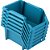 Gaveteiro plástico nº3 8,0cm x 10,4cm x 17,6cm jogo com 6 peças modelo prático azul VONDER - Imagem 1
