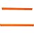 Longarina para estante porta-palete 120cm x 9cm em chapa de aço capac. 250 kgf laranja 40373 PRESTO - Imagem 1