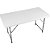 Mesa dobrável retangular 120cm branca VONDER - Imagem 1