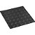Piso de borracha antiderrapante tipo diamante 2,5mm preto VONDER - contém 1 rolo com 20m x 1m - Imagem 3
