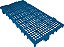 Piso plástico modular 250mm x 500mm azul 42528 PRESTO - Imagem 1