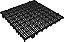 Piso plástico modular 500mm x 500mm preto 42526 PRESTO - Imagem 1