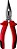Alicate bico meia-cana reto 8" tipo telefone R28502201 GEDORE RED - Imagem 1