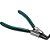 Alicate 5" para anéis externos (8mm a 25 mm) bico curvo aço cromo vanádio oxidado ST72021ST SATA - Imagem 2
